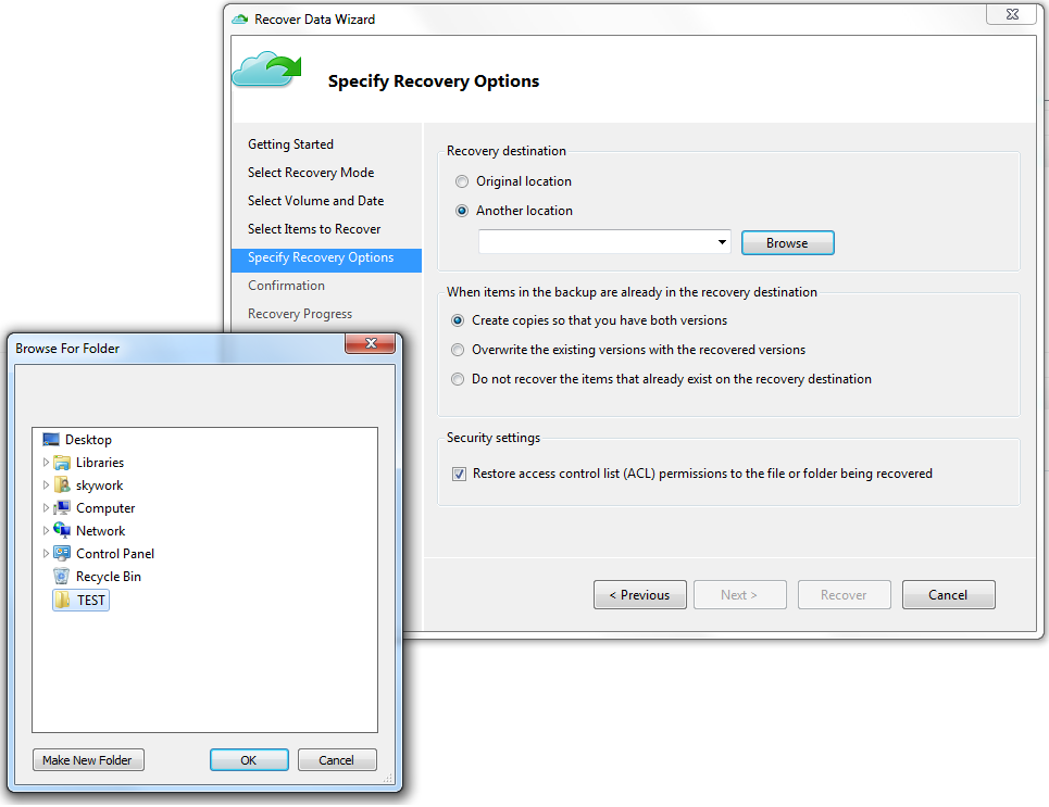 5.2 Recover Data 3